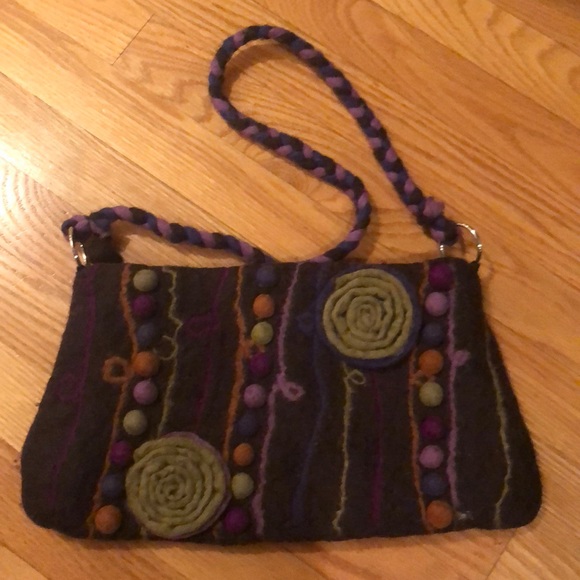 Felted wool purse - Picture 1 of 5